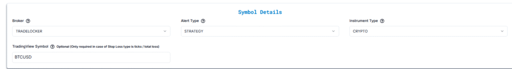 Automating TradingView strategy alerts in TradeLocker
